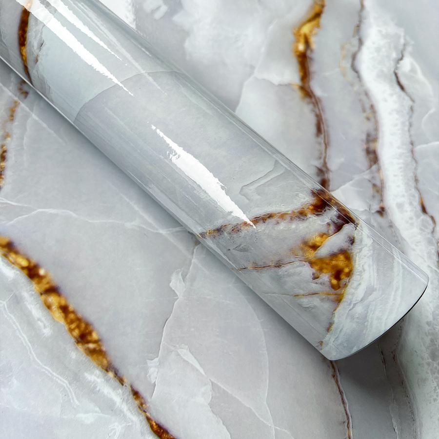 

Самоклеящиеся обои с мраморным рисунком для украшения дома, столовой, кухни, гостиной, фоновая стена, маслостойкая наклейка 40X300CM