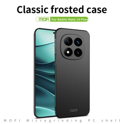 For Xiaomi Redmi Note 14 Pro+ 5G Phone Case MOFI Shield Matte Series Ultra Slim PC Protective Cover