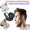 Language Translator Earbuds BT 5.3 Open Ear Headphones Real-Time Translation Earphone for Running Fitness Learning Accessories