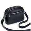 Leather Fashion Mother Bag New Three Zipper Mobile Phone Bag Messenger Bag Women's High-end Single Shoulder Women's Bag Large Capacity