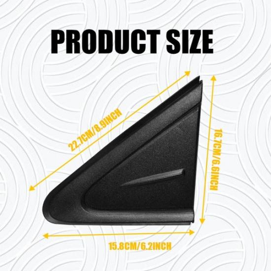 Pair Front LH+RH Fender Corner Molding Trim Cover for Toyota Corolla - N