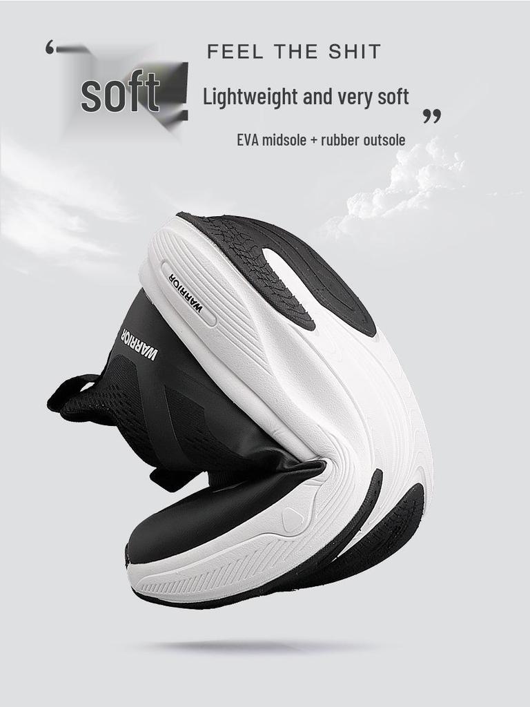 Huili Men's 2025 Autumn Breathable Black Sneakers with Soft Sole for Casual Wear and Running