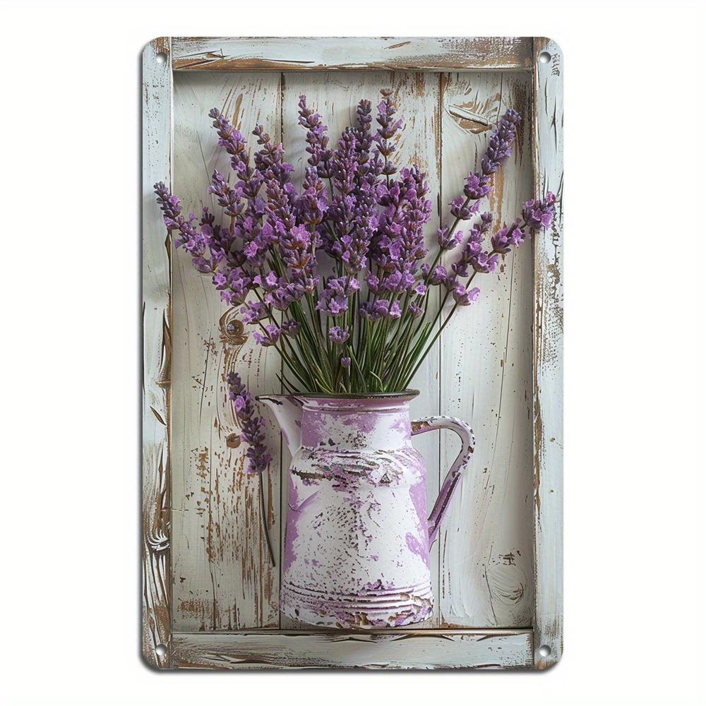 Vintage Garden Metal Tin Sign - Floral & Gardening Tools Design Perfect for Bar Cafes Restaurants, Garages & Home Decor Wall Art