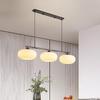 Three-Head Bauhaus Persimmon Pendant Light - Retro Designer Dining Table Light Wabi-Sabi Glass Style