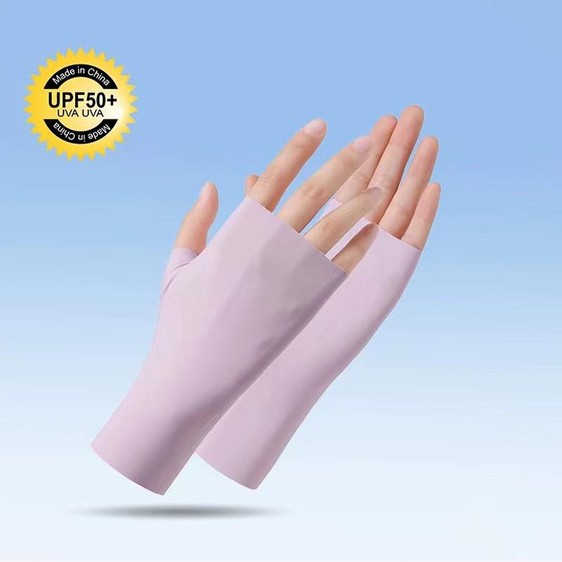 Fingerless UV Protection Manicure Gloves - Anti-Radiation, Anti-Tan, Sun Protective One Size