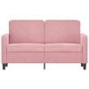 Vidaxl Zweisitzer-Sofa, Rosa, 120 cm, Mit Samt Polster