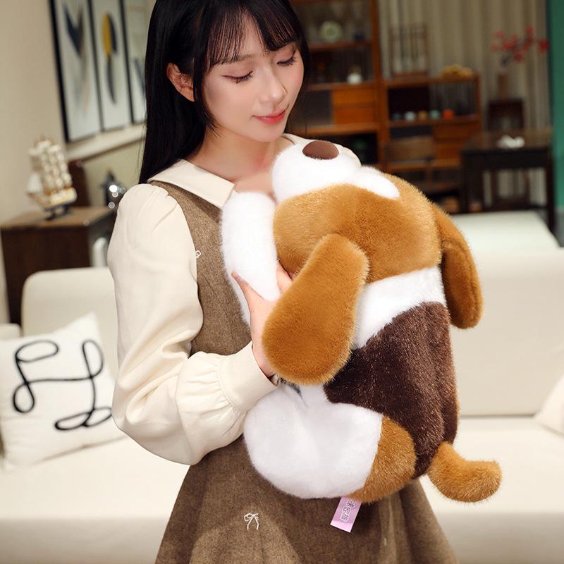 Cute Plush Puppy Doll Hug Pillow - Soft Soothing Toy for Kids, Perfect Birthday Gift