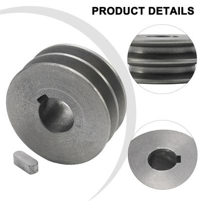 V-Belt Pulley A Type Double Slot Pulley Motor Cast Iron Dia Power Tool Accessory For Timing Belt Double Groove Cast Pulley