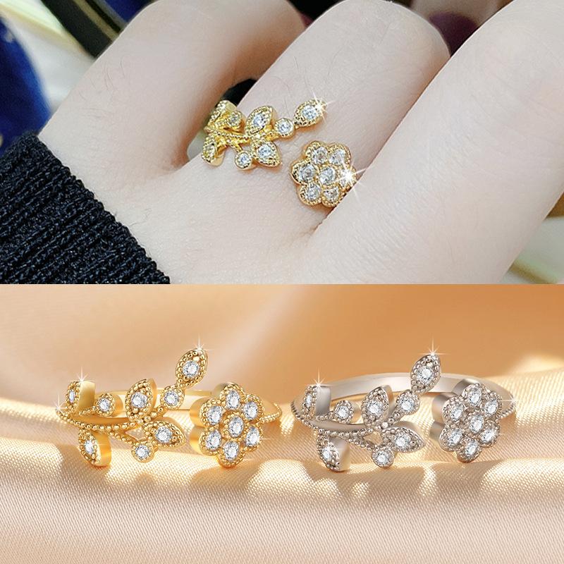 Lindon Classic Copper Alloy Zircon Ring Ladies Jewelry Wedding Promise Party Gift