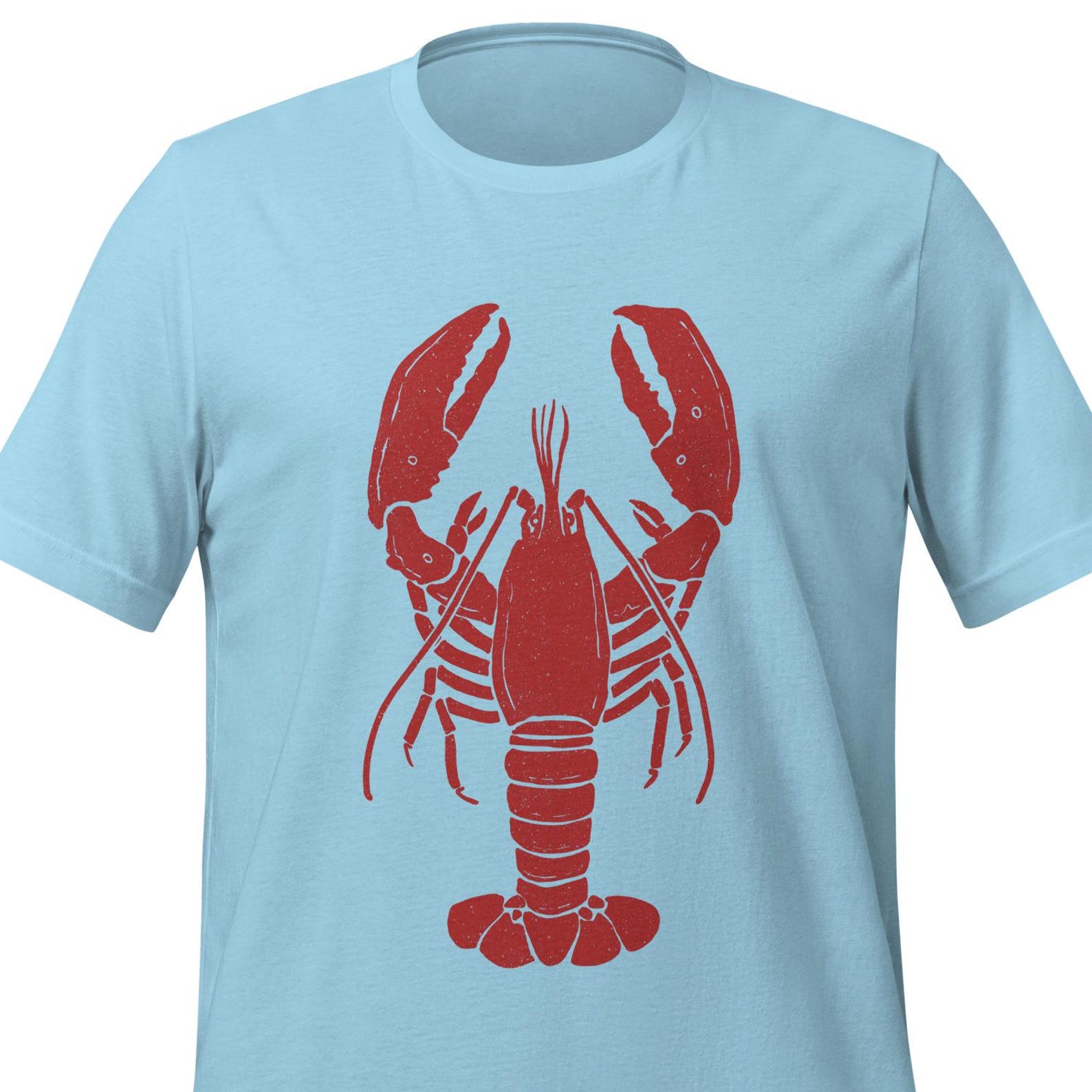 Red Lobster Graphic T-Shirt, Coastal Unisex Tee 3XL