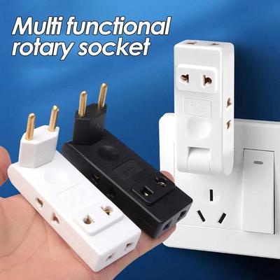 Przenośny adapter gniazda przedłużającego 4 w 1 EU Elektryczny Obrotowy o 180 Stopni Wysokiej Jakości Bezpieczny Adapter