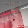 2D Flat Printing,JIT 2pcs, Curta (Without Rod) Heart Balloons Popular Curtain Fabric Semi-Sheer Curta All Seasons