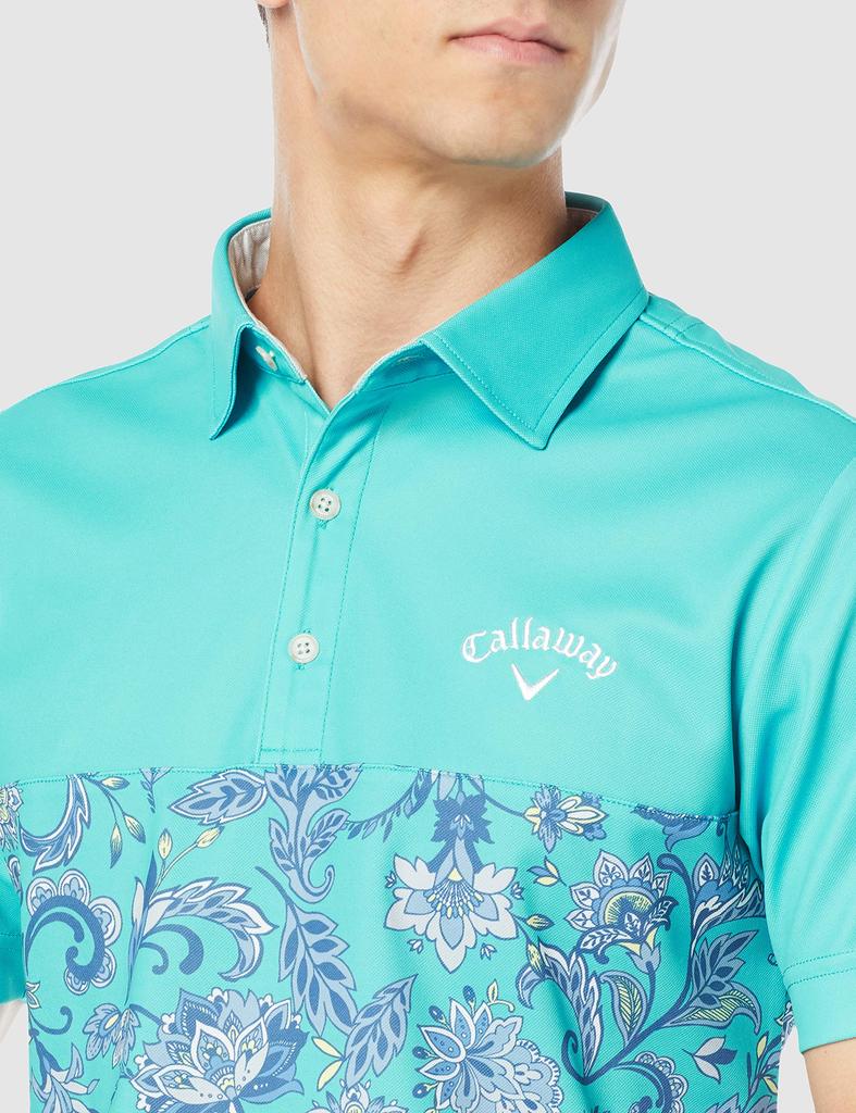 Callaway Polo Shirt Size M Men's (Waist-Shaped) / 241-1134531 / Golf, Turquoise,