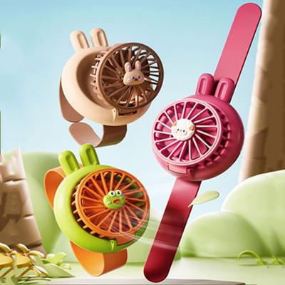 Uhr Spielzeug Mini Kinder Tragbarer Ventilator Weiches Armband Elektrischer Ventilator Kreatives Armband Ventilator Kinder