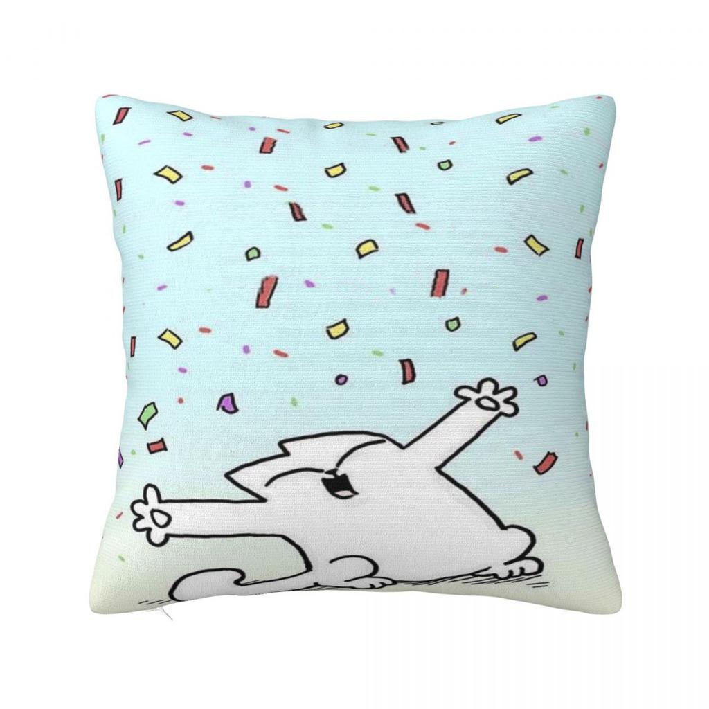 Home Decoration Simons Cartoon Cat Cats Pillowcases Stuff Pillow Covers Zippered Multi-Size