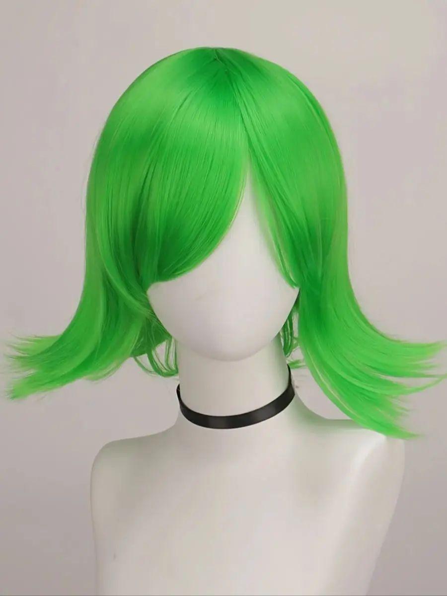 Фильм Отвращение Аниме косплей Высококачественный синтетический короткий парик Косплей Рождество Хэллоуин День дурака зелёный