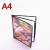 For A4 1/2/3/4/5/ 6/7/8/10/ Slots Single Dobule Three Panel Plastic Menu Holder Transparent Folder Cover