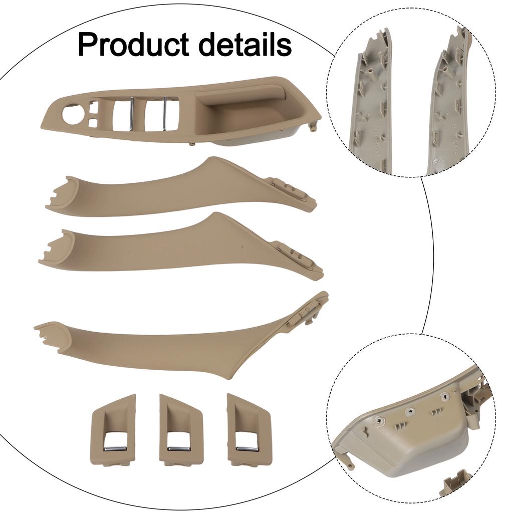 Linke Fahrerseitentürgriff F10 F18 Armlehnen-Set Fahrzeuginnenraum Ersatz Fortgeschrittene ABS PC-Materialien OEM-Nummer 51417225873