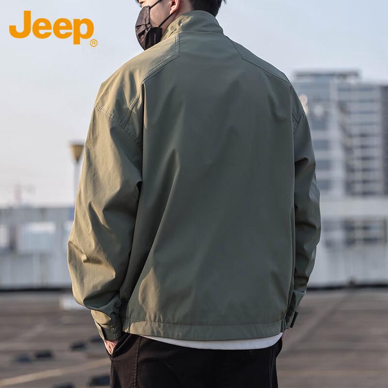 Jeep Men's Stand Collar Casual Jacket