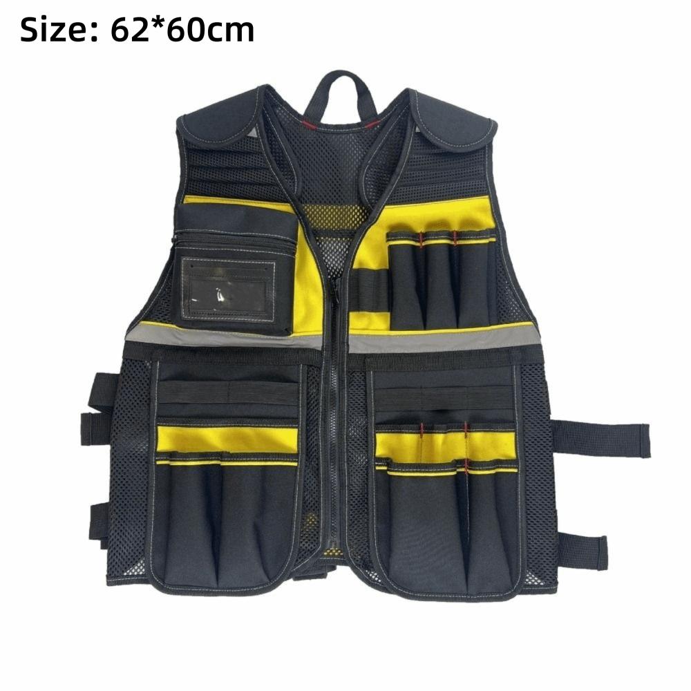 Thickned Electrician Tool Storage Vest Portable Multi Pocket Storage Bag Holder Waterproof Adjustable Strap Tool Storage Bag