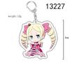 Anime Re:life in a Different World from Zero Schlüsselanhänger Kawaii Rem Ram Acryl Schlüsselanhänger Cartoon Figuren Anhänger Cosplay Schmuck