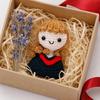 Handmade Graduation Crochet Doll, Knitting Cartoon Boy Girl Graduates Toy Decoration, Grad Gifts for Him, Her, Class of 2026 Students