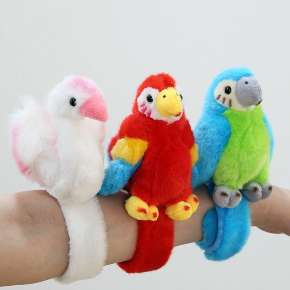 Plushies Plush Bird Hand Ring Toy Hand Ring Parrot Bracelet Plush Toy  Holiday Gifts