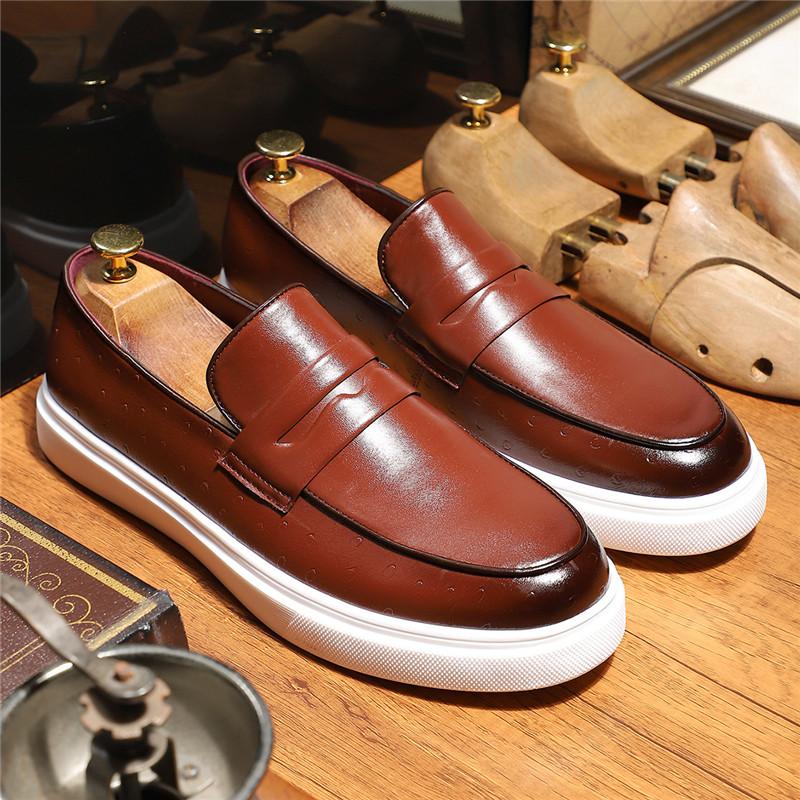 Móda Luxusní Trend Návrhář Nové Pánské Nazouvací Monk Strap Loafer Kožené Ležérní Boty Pánské Pohodlné Chůze Tenisky Zapatos Hombre