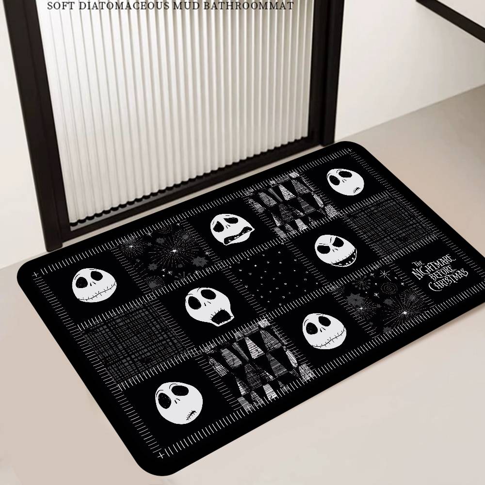 The N-Nightmare B-Before C-Christmas Floor Mat Retro Multiple Choice Living Room Kitchen Rug Non-Slip Modern Home Decor