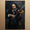 Stampa su Tela Hasidica Arte da Parete Grande Giudaica Uomo Ebreo che Suona Musica Poster HD Immagine Stampata Soggiorno Moderno Decorazione per la Casa