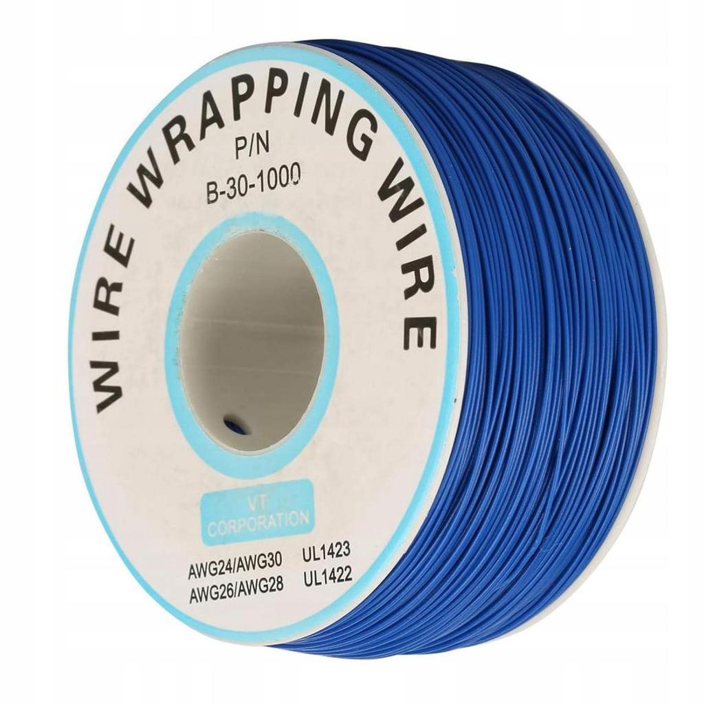Kynar wire AWG 0.25mm blue 200m