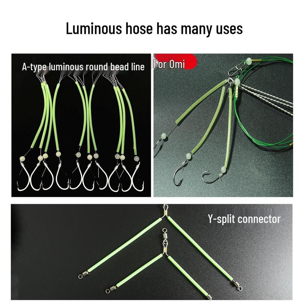 DIY Luminous Crochet Tube: Glow-in-the-Dark Fish Attracting Sleeve for Sea & Freshwater Fishing