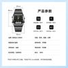 I couple watch business casual simple fine steel belt waterproof double display electronic quartz watch