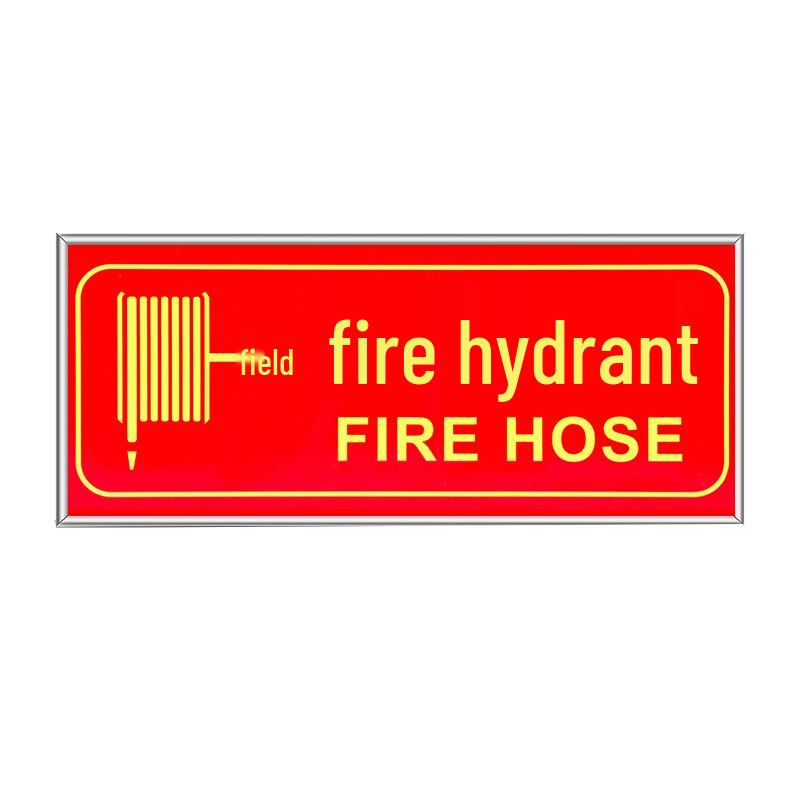 Framed Luminous Fire Safety Sign