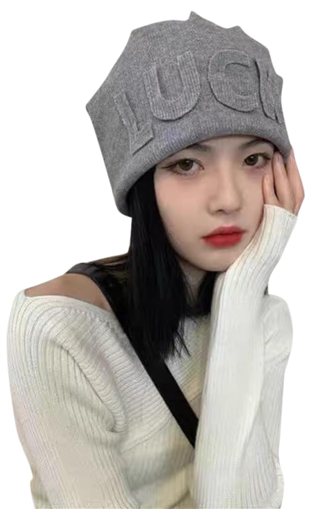 

выберите Вязаную шапку с шапкой-париком свободного кроя Коричневая Лилии (Выбор Лили) Весенне-летнее парик, (Серый/Светло-коричневый), Серый/Светлый