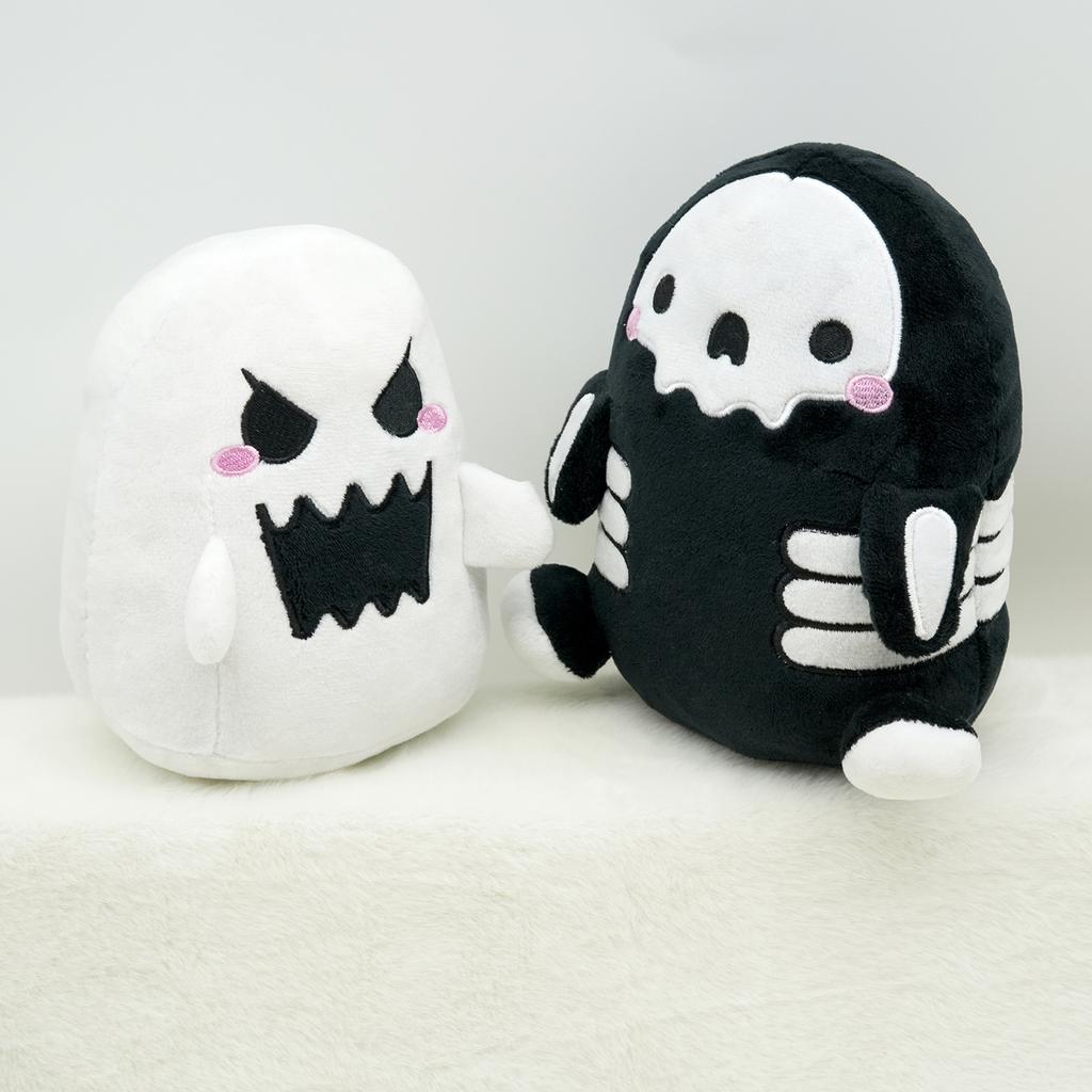 Treasuringu Ghost Plush Toy Kawaii Skeleton Plush Doll Fun Cartoon Halloween Stuffed Toy Home Decor Plushie Children'S Day Gift