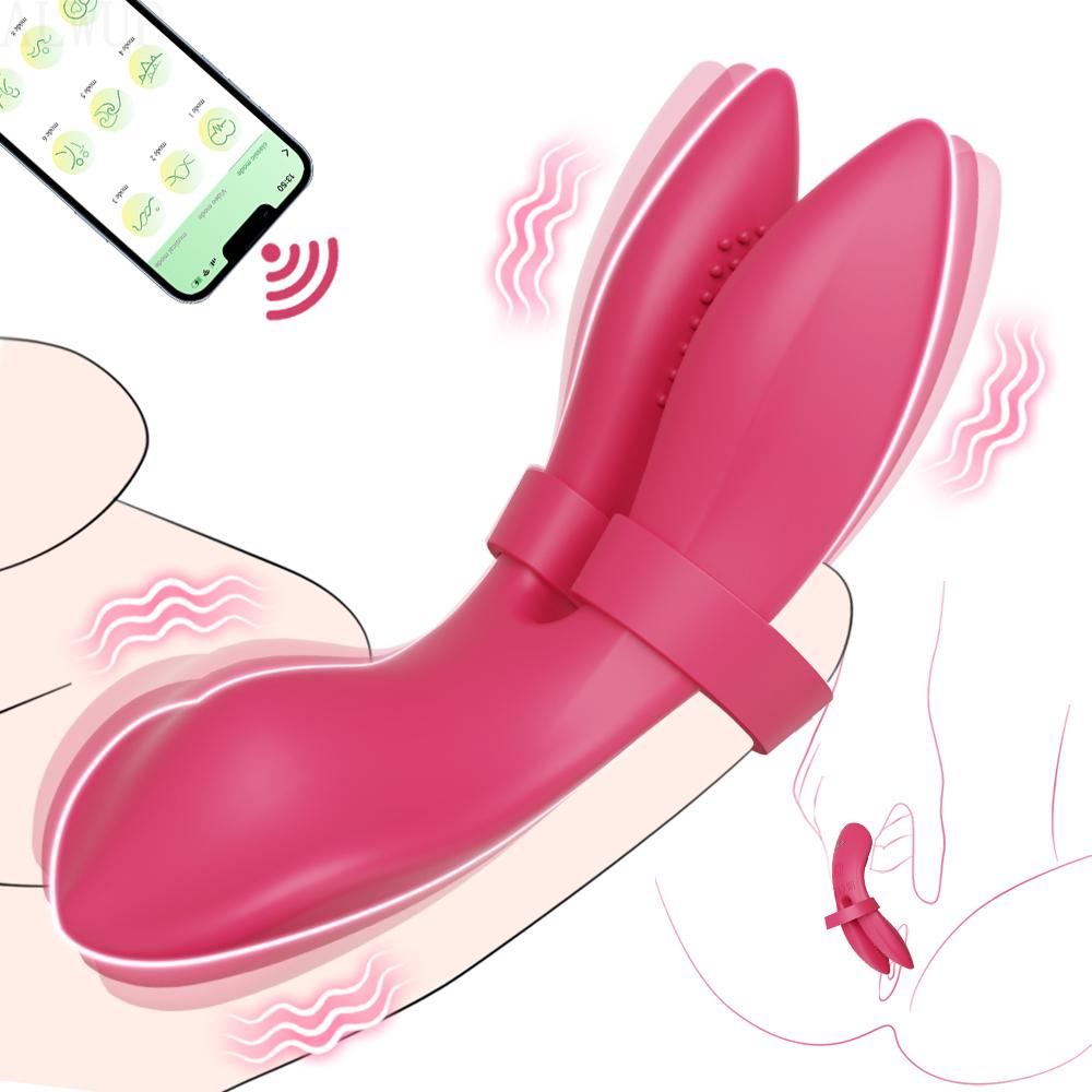 Sexy Adult Female Clitoris Massager Vibrator Finger Style Masturbation Tools for Women Penetration Vagina Vibrator Sex Toy