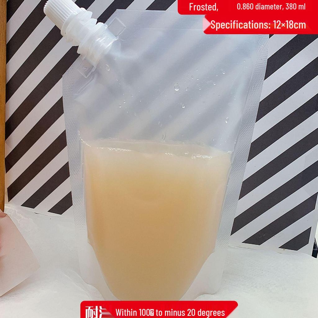 Large Caliber Self-Standing Angled Spout Bag for Food-Grade Liquid Portioning