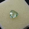 Natural Bluish Green Sapphire 3.65 Ct Trillion Certified Beautiful Gemstone