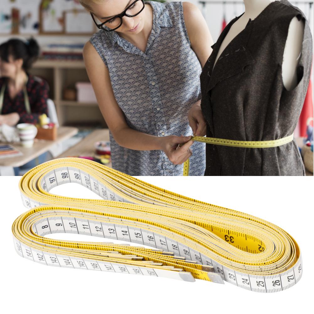 10 Pcs Tape Measure PU Material Soft Measuring Ruler 150cm 60in for Multiple Purposes