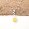 Yellow Cat's Eye 925 Sterling Silver Pendant, Handmade Gorgeous Silver Jewelry, Beautiful Cat's Eye Gemstone Jewelry For Gift