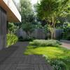 Interlocking Deck Tiles 36 Pack 12"x12" Plastic for Porch Dark Grey