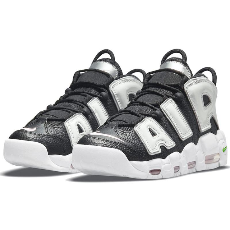 Nike Air More Uptempo 'Black Metallic Silver' Damen Vintage Basketballschuh DN8008-001