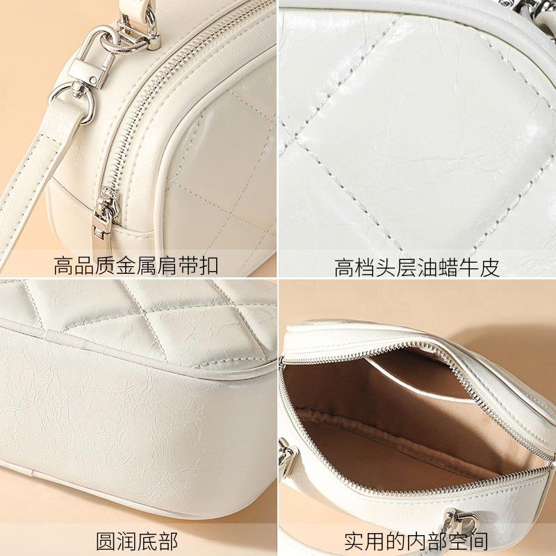 Leather Women's Bags, Small Bags, Messenger Bags, Women's New Popular Versatile Handbags, High-end Niche Shoulder Bags