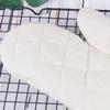 2Pcs White Cotton Oven Mitts Heat Resistant Kitchen Gloves for Cooking Bbq Microwave Toast Soup Non Slip Flexible Safe Large