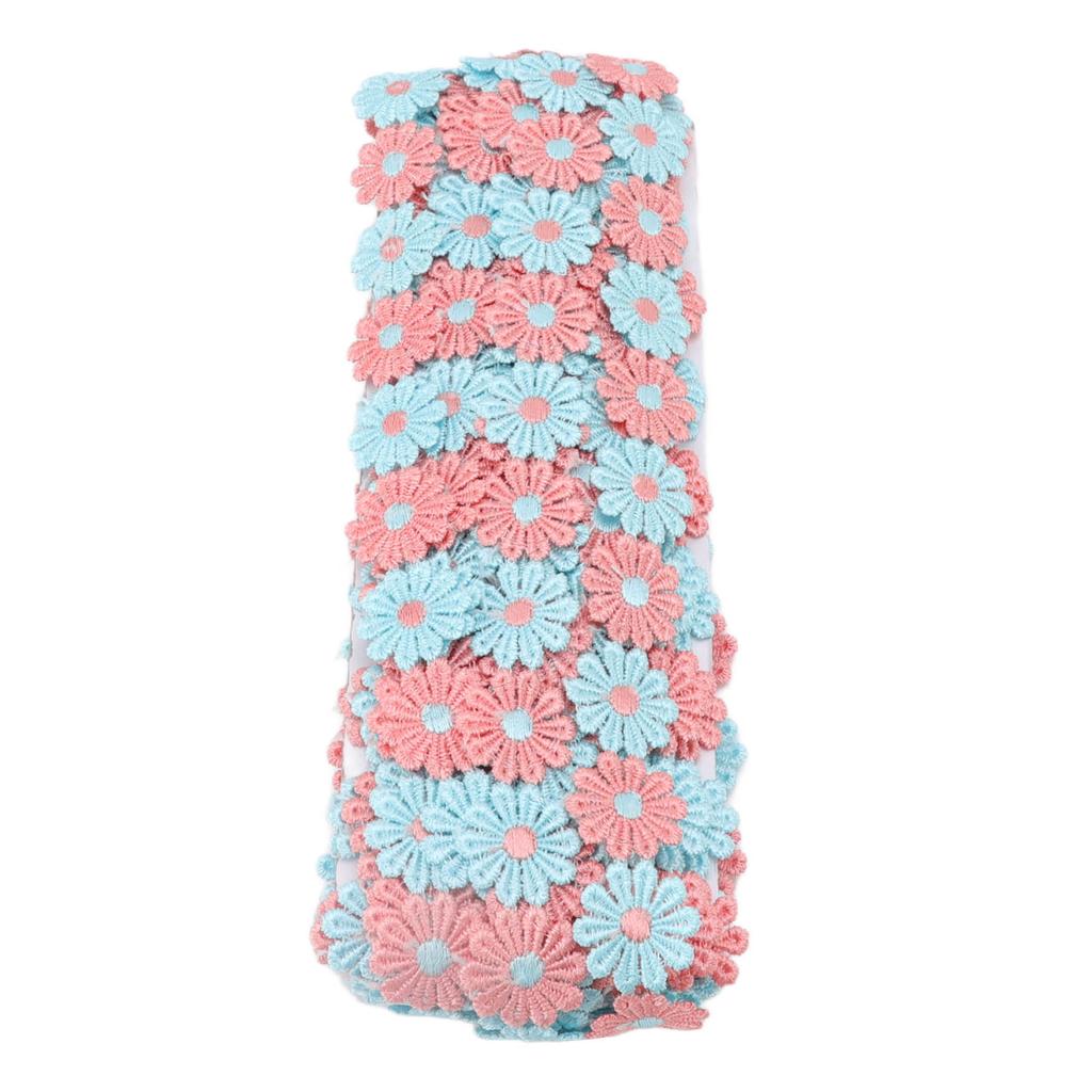 Daisy Flower Lace Trim 15 Yards Exquisite Beautiful Lace Fabric for DIY Crafts Gift Wrapping