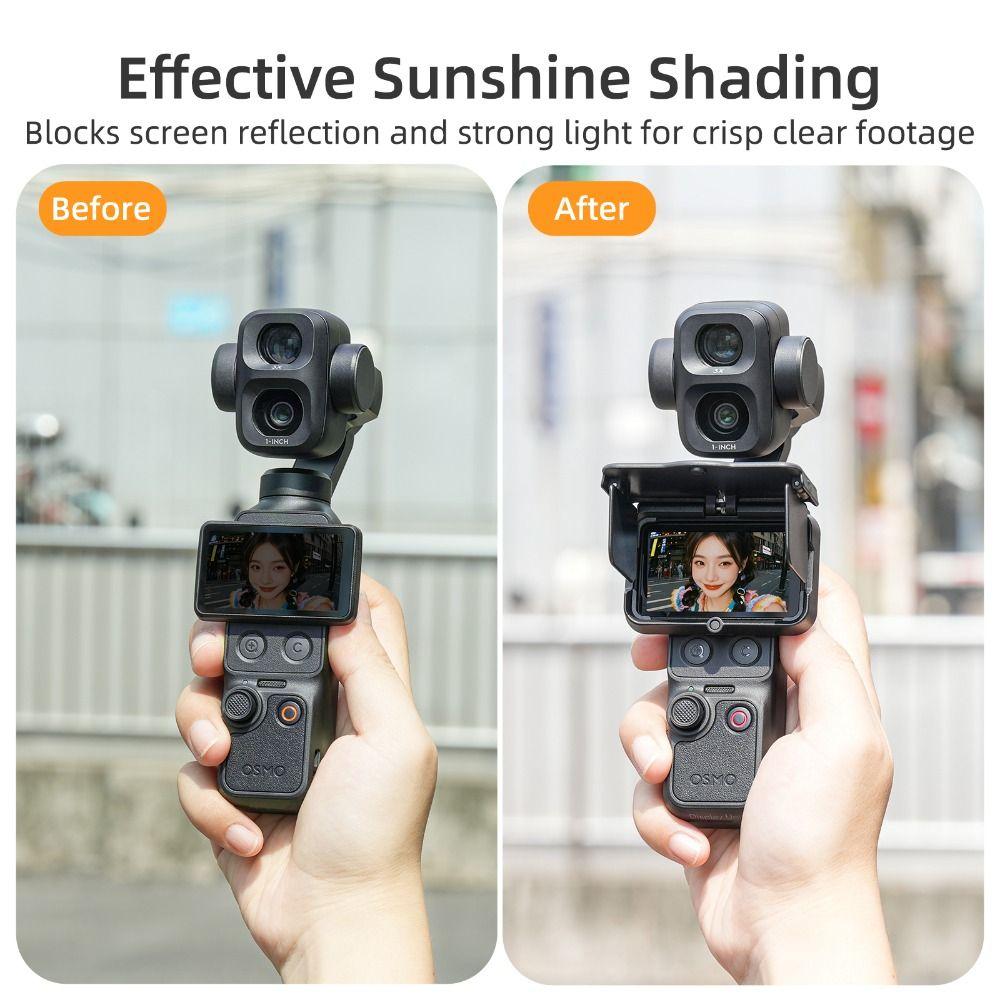 Magnetic Sun Hood Foldable Screen Protector for DJI Osmo Pocket 4P/4/3 Gimbal Camera Accessories