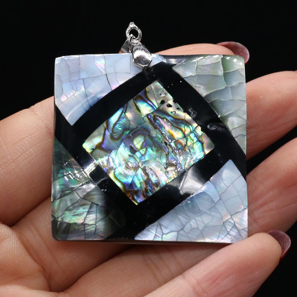 Spleißanhänger Natürliche Muschel Unregelmäßiger Anhänger zur Schmuckherstellung DIY Halskette Armband Zubehör