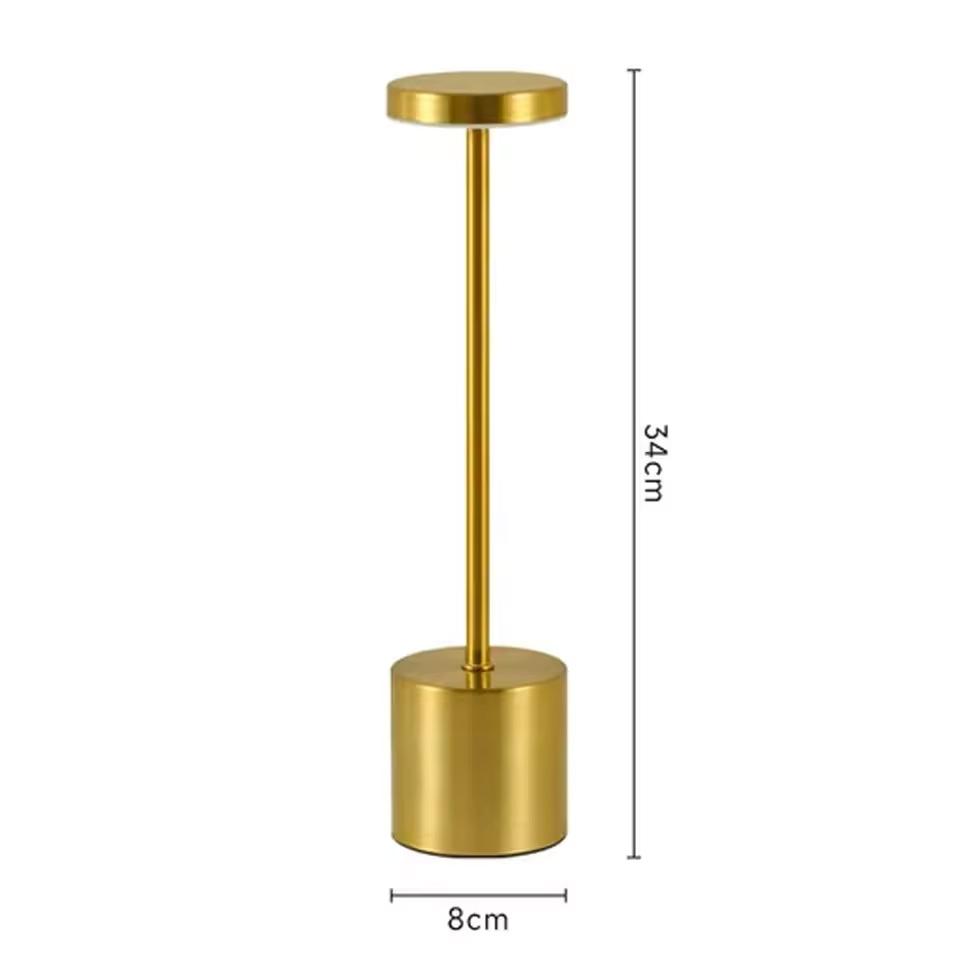 LED Cordless Table Lamps Rechargeable Table Lamp 3 Color Stepless Dimming Wireless Desktop Night Light for Bedroom Hotel Bar