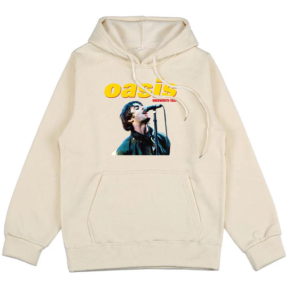 Knebworth Hoodies Oasis-s Band Heavy Mental Sweatshirts Moletom Winter Long Sleeve Men/Women Pullovers Hooded